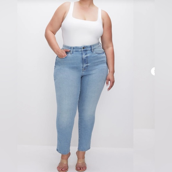 Good American Denim - Good American Always Fits Good Classic Slim Straight Jeans, Sz 20-26